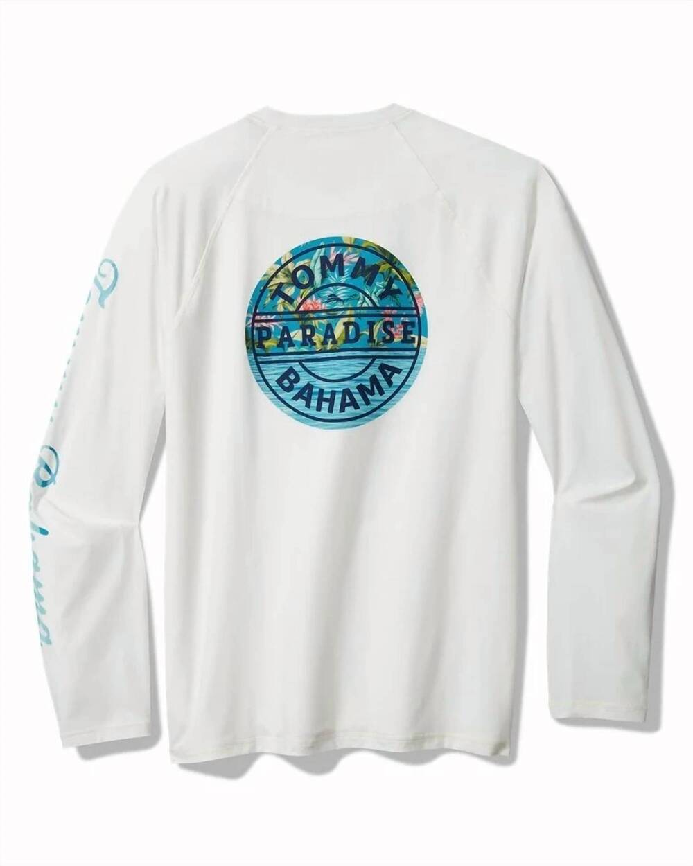 NEW TOMMY BAHAMA men's chill time rash guard in white